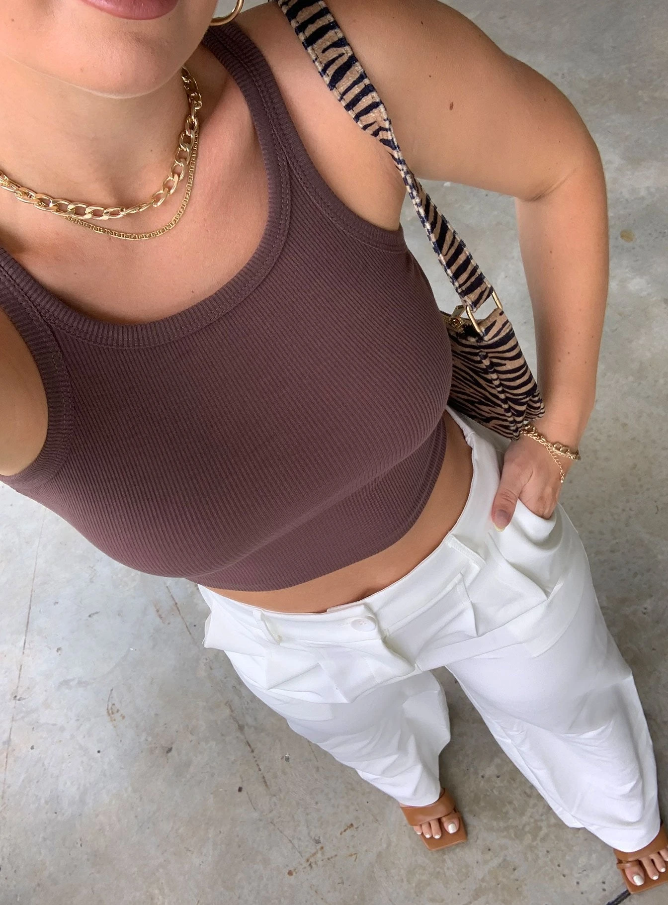 Wild Eyes Tank Top Brown 1 Wild Eyes Tank Top Brown