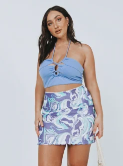 Princess Polly Zamia Top Blue