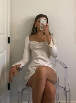 Star Power Mini Dress Champagne -Femme Flair emmasevilles Star Power Mini Dress US0 58bac81d 931f 458f 8dcc 450175d49937